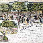 Die Gohliser Gastwirtschaft „Zur Mühle“, am 1. Februar 1893 Gründungsort von „Lipsia“, dem ältesten sächsischen Fußballverein, Postkarteum 1900