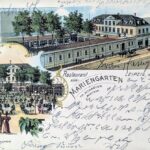 Am 28. Januar 1900 wurde im „Mariengarten“, Carlstraße 10 (heute Büttnerstraße), der Deutsche Fußball-Bund (DFB) gegründet, Postkarte von 1900
