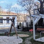 Blick in den Hof des „Kupferhauses“, früher auch Biergarten, am 11. März 2026