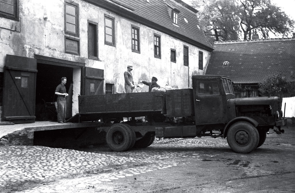 Dölitzer Wassermühle, Leipzig, Vollhardtstraße 16, 1953 - Foto: Karl Heinz Mai
