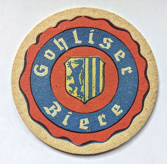 Bierdeckel aus Berger’s Herrenhaus, 1950er Jahre