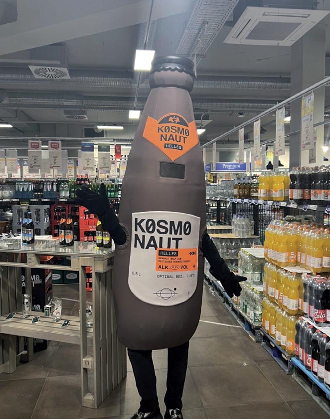 Unsere KOSMONAUTEN-Flasche hat am Dienstag eingeladen, das Helle, das Radler und das Alkoholfreie zu testen.