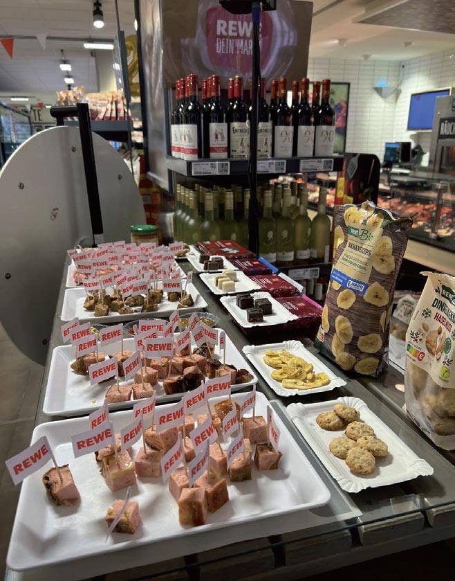 Viele Sorten REWE Bio-Käse gab es am Mittwoch zu probieren.